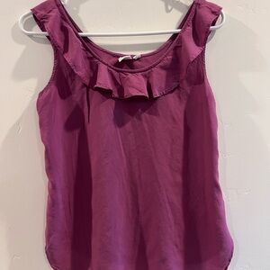 Women's Gap Ruffled Sleeveless Top - Purple